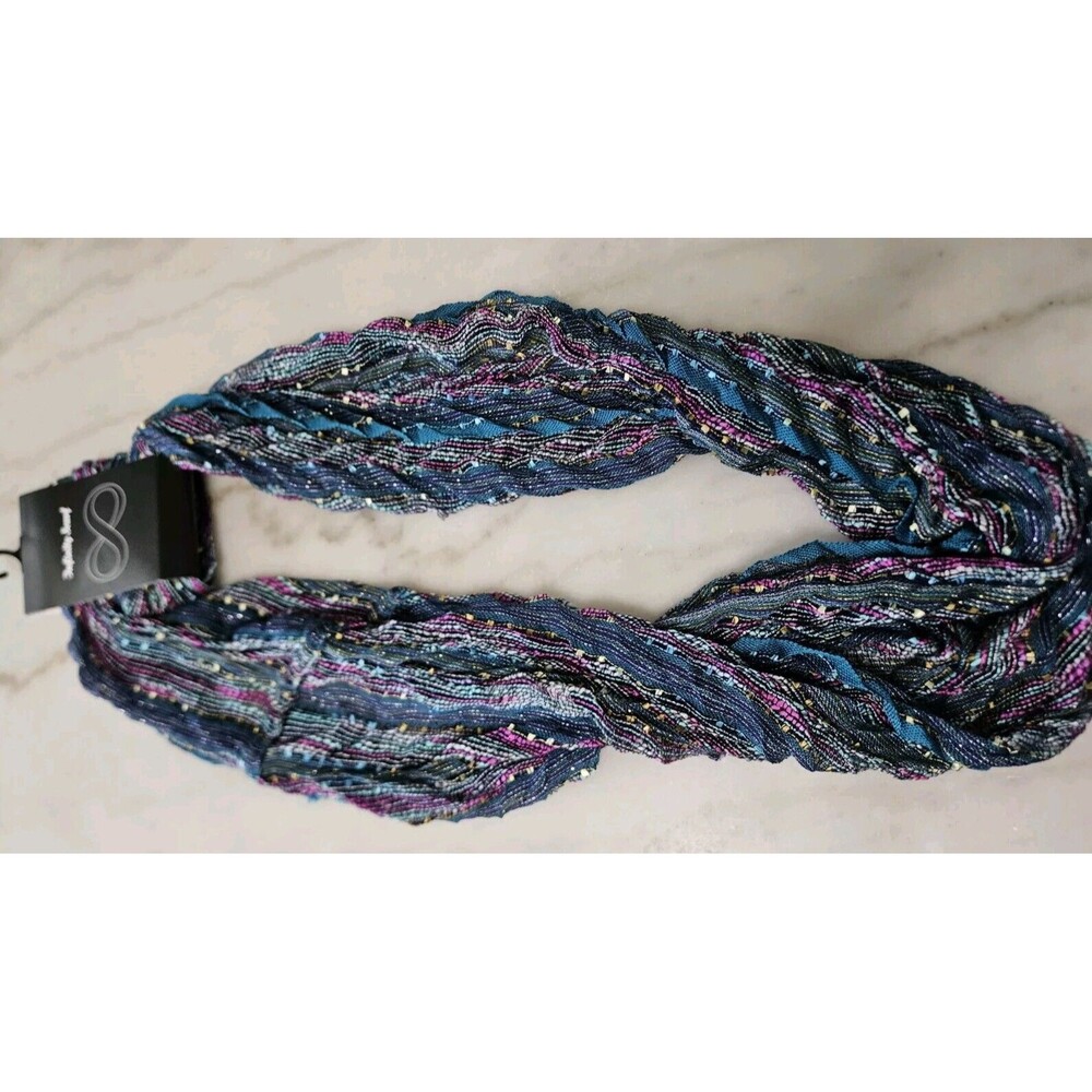 Multicolor PE Blue & Purpule Infinity Scarf
